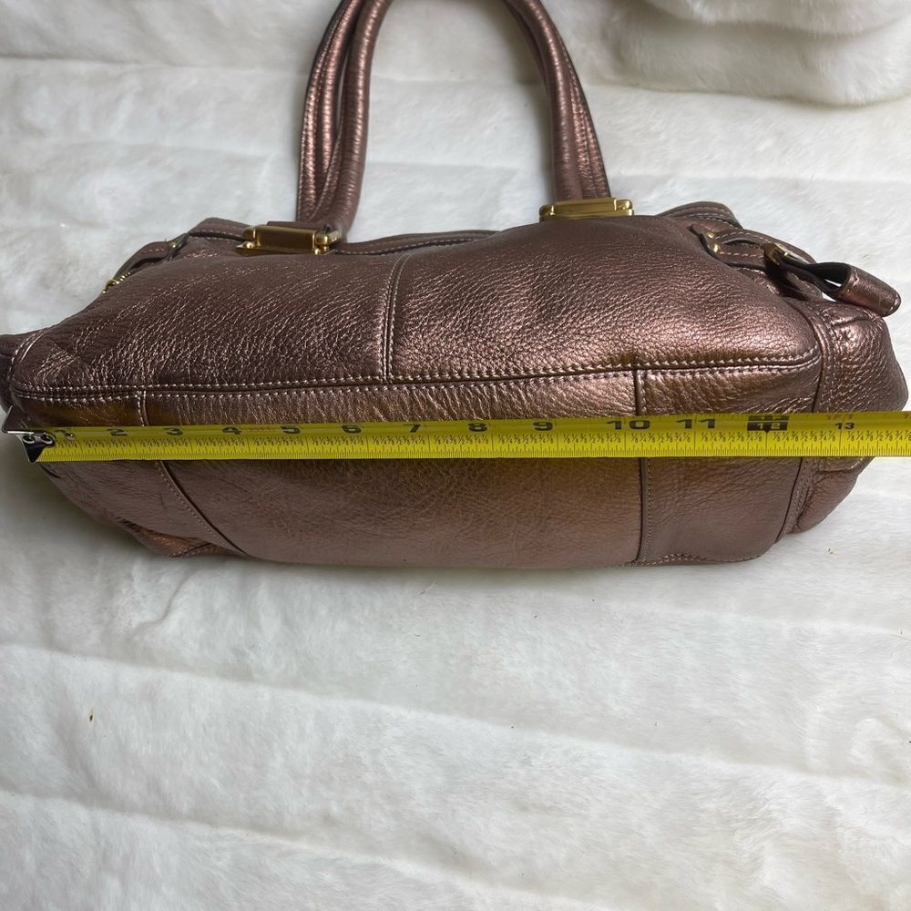 B. Makowsky Shimmering Bronze Shoulder Bag - Picture 5 of 13